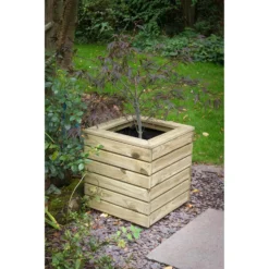 Forest Garden Wooden Linear Square Planter