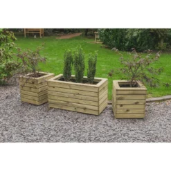 Forest Garden Wooden Linear Square Planter -Plantery Shop 12812751 1624833220995777