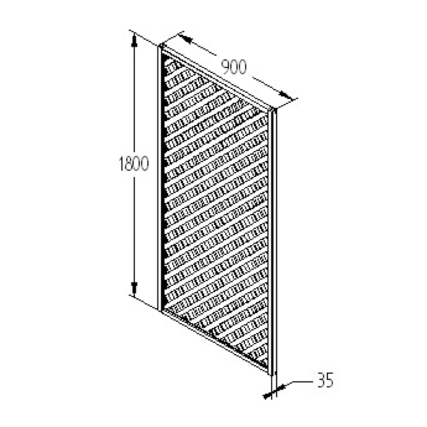 90cm Rosemore Lattice Trellis 5 Pack 6 90cm Rosemore Lattice Trellis 5 Pack - Image 4