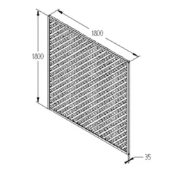 180cm Rosemore Lattice Trellis 5 Pack -Plantery Shop 12823388 1574833221425362