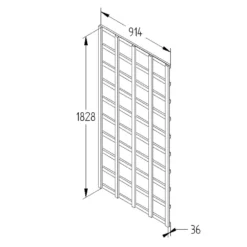 Heavy Duty Trellis - 91cm - Pack Of 10 -Plantery Shop 12823394 9674833219771375