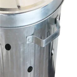 None Garden Galvanised Steel Incinerator / Fire Bin With Lid - 85L -Plantery Shop 12834094 7265030658432669
