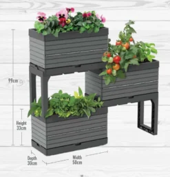 Modular Planter Set - Grey -Plantery Shop 12836339 1784853672800836
