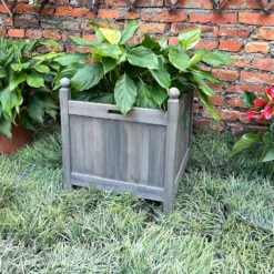 Homebase Large Wooden Planter Grey -Plantery Shop 12885228 8495013038311650