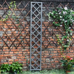 1.8m X 30cm Wooden Trellis Panel - Grey 8 1.8m X 30cm Wooden Trellis Panel - Grey -Plantery Shop 12885321 1265013038588418