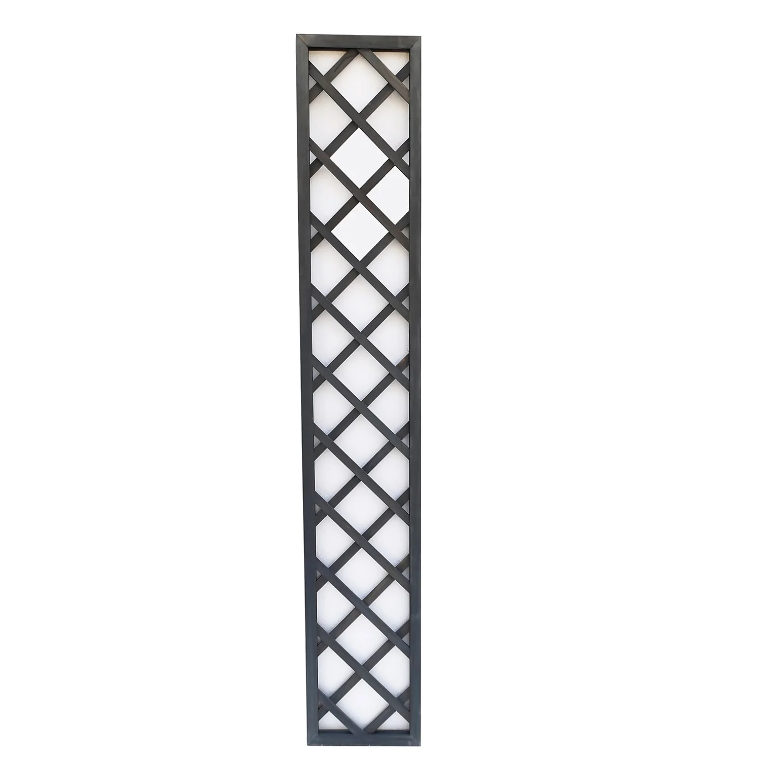 1.8m X 30cm Wooden Trellis Panel - Grey 3 1.8m X 30cm Wooden Trellis Panel - Grey