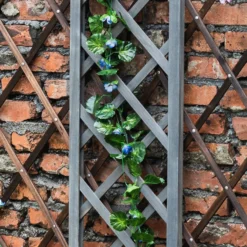 1.8m X 30cm Wooden Trellis Panel - Grey 9 1.8m X 30cm Wooden Trellis Panel - Grey -Plantery Shop 12885321 3515013038650902