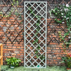 1.8m X 60cm Wooden Trellis Panel - Green 7 1.8m X 60cm Wooden Trellis Panel - Green -Plantery Shop 12885322 8735013038776833