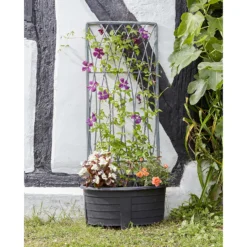 Smart Garden Faux Willow Rectangular Trellis - 1.8 X 0.6m, Slate Grey -Plantery Shop 12885561 2144918980773997