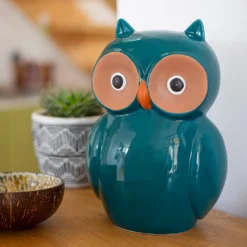 Ceramic Owl Garden Ornament - 25cm -Plantery Shop 12890924 2104941774043314