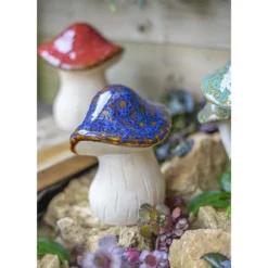 Ceramic Mushroom Garden Ornament - Medium -Plantery Shop 12890925 1974843660796469