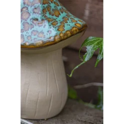 Ceramic Mushroom Garden Ornament - Medium -Plantery Shop 12890925 6024843660824066