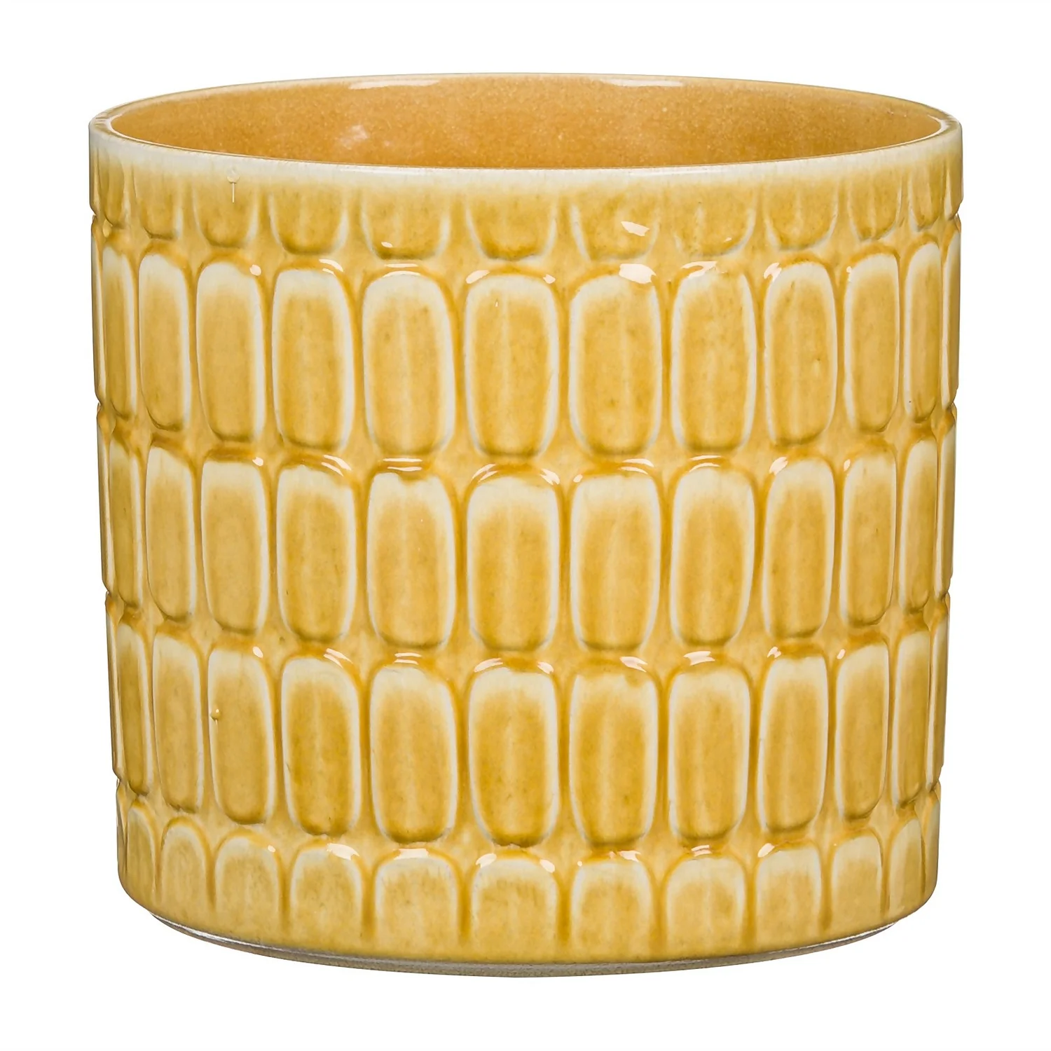 Scheurich Elna Yellow Ceramic Pot - 12cm 3 Scheurich Elna Yellow Ceramic Pot - 12cm