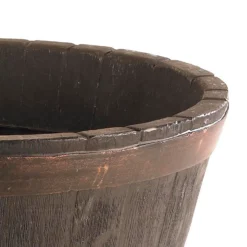 Oakwood Barrel Planter -Plantery Shop 12940717 1984927493051391