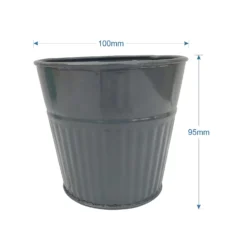 Ribbed Planter (3 Colour Mix) - 10cm -Plantery Shop 13193952 1084933496006691
