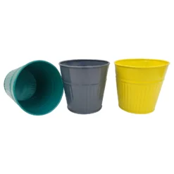 Ribbed Planter (3 Colour Mix) - 12cm -Plantery Shop 13193954 1404933504133604