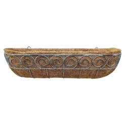 Distress Finish Wall Trough With Coco Liner - 61cm -Plantery Shop 13221622 1274902150149745