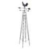 Panacea Rooster Weathervane Steel Obelisk - Rust -Plantery Shop 13480858 1004931199679638