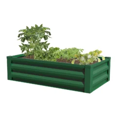 Panacea Steel Raised Garden Planter - Green -Plantery Shop 13480860 1794932710947467