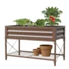Panacea Steel Raised Garden Planter With Stand - Brown -Plantery Shop 13480862 7844932710721054
