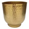 Hammered Brass Indoor Plant Pot - 16cm 1 Hammered Brass Indoor Plant Pot - 16cm -Plantery Shop 13887185 1534999809846273