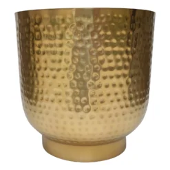 Hammered Brass Indoor Plant Pot - 16cm -Plantery Shop 13887185 2264999809876654