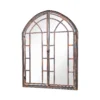 MirrorOutlet Metal Arched Decorative Window Opening Garden Mirror - 78x61cm -Plantery Shop 13950548 1234987139544711