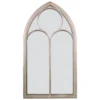 MirrorOutlet Somerley Chapel Arch Metal Garden Mirror - 112x61cm -Plantery Shop 13950555 1624987139060814