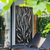 Amarelle Extra Large Metal Flame Design Decorative Garden Screen - 180 X 90cm -Plantery Shop 13950580 9694987139800398