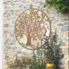MirrorOutlet Stag Deer Round Garden Mirror - 100cm -Plantery Shop 13950585 1824987138796916