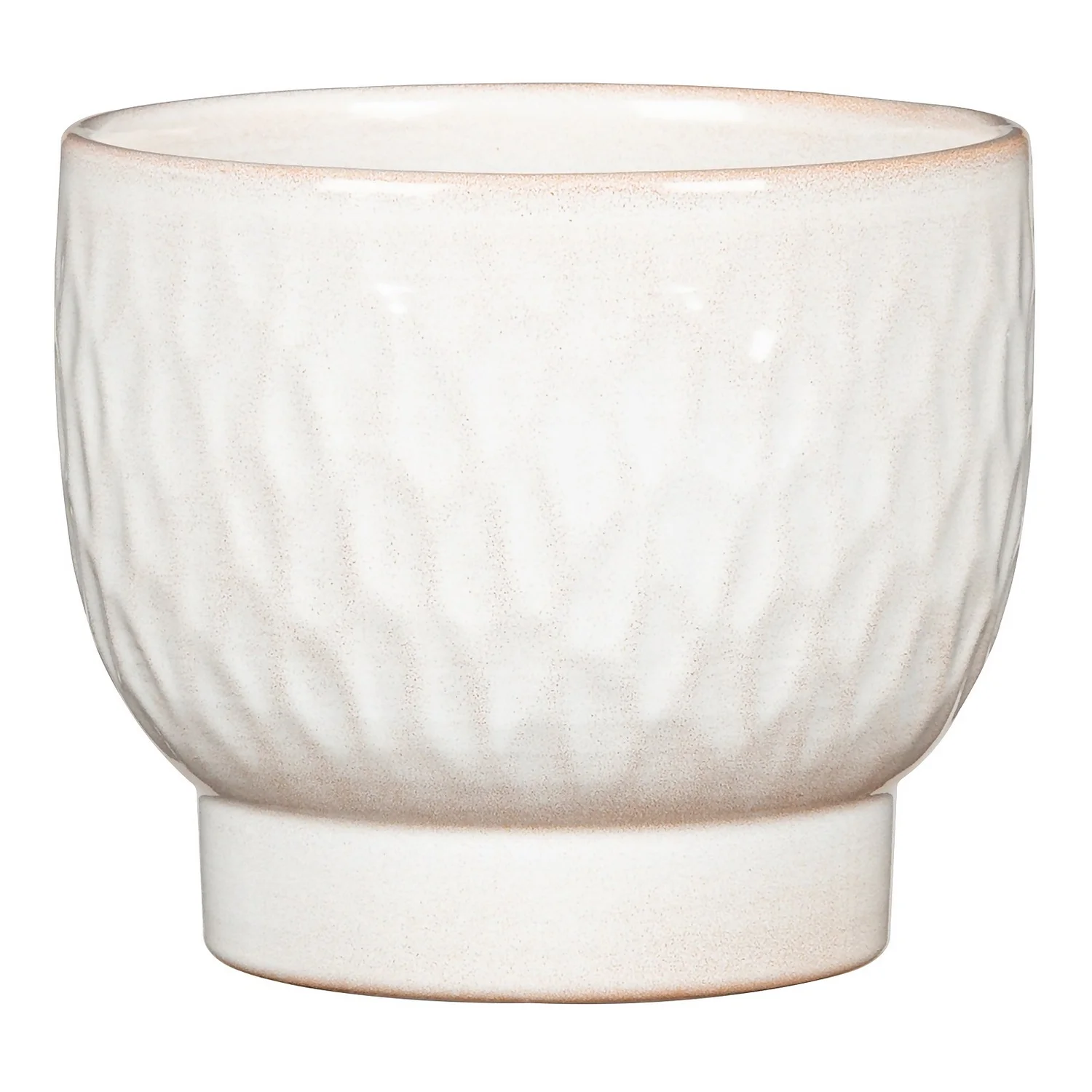 Scheurich Opale Hammered White Indoor Pot - 15cm 3 Scheurich Opale Hammered White Indoor Pot - 15cm