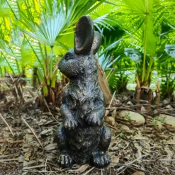 Bronze Look Rabbit Garden Ornament -Plantery Shop 13965950 1625014597127874