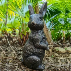 Bronze Look Rabbit Garden Ornament -Plantery Shop 13965950 1985014596762699