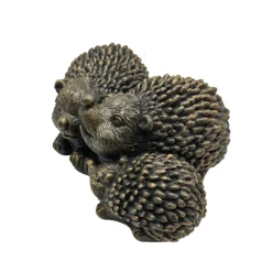 Bronze Look Hedgehog Family Garden Ornament -Plantery Shop 13965951 8705014596974346