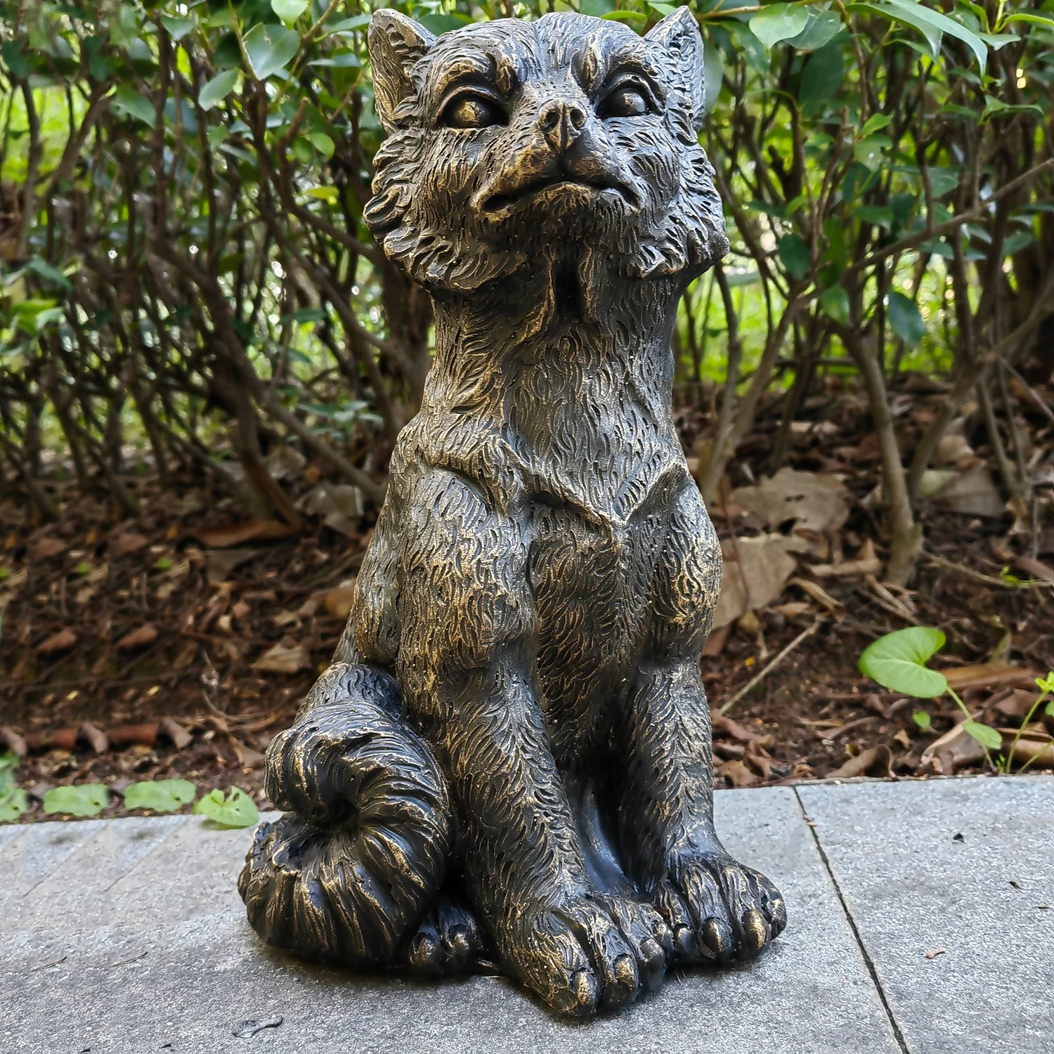 Bronze Look Fox Garden Ornament 9 Bronze Look Fox Garden Ornament - Image 7