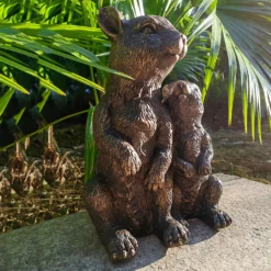 Bronze Look Squirrel Family Garden Ornament -Plantery Shop 13965954 3315014597292721