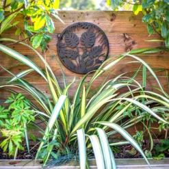 Jungle Leaf Garden Wall Art 35cm - Black -Plantery Shop 13981006 3475005835433276